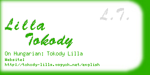 lilla tokody business card